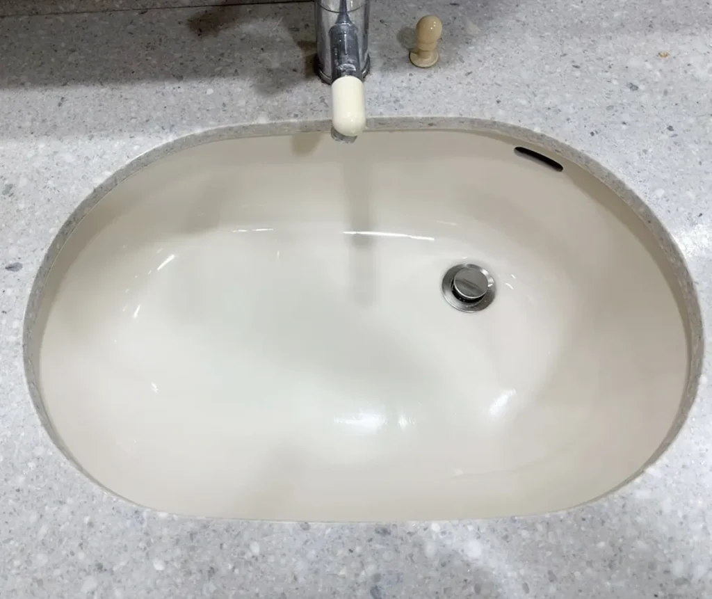 洗面ボウル修理後