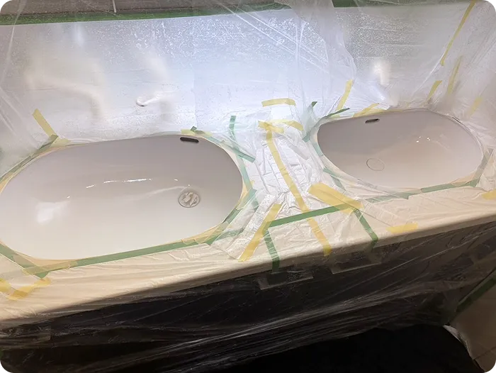 洗面ボウル修理